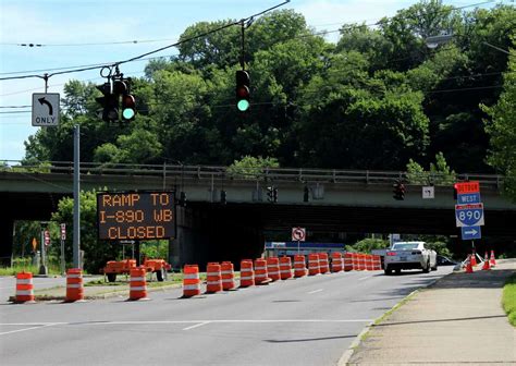 Closures announced for westbound I-890 ramp in Schenectady
